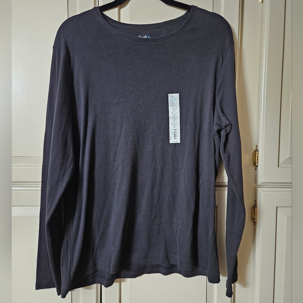 Croft & Barrow Classic Black Tee